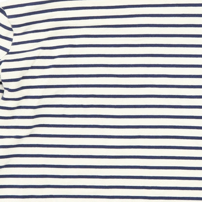 George Girls Blue Striped  Pullover Sweatshirt Size 8-9 Years  - smile