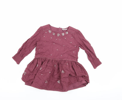 F&F Girls Purple   A-Line  Size 12-18 Months
