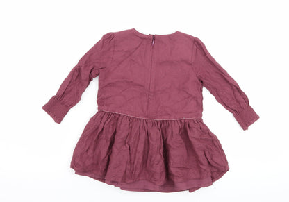 F&F Girls Purple   A-Line  Size 12-18 Months