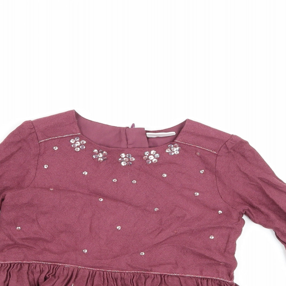 F&F Girls Purple   A-Line  Size 12-18 Months