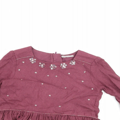 F&F Girls Purple   A-Line  Size 12-18 Months