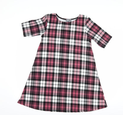 Apricot Womens Pink Check  A-Line  Size 10