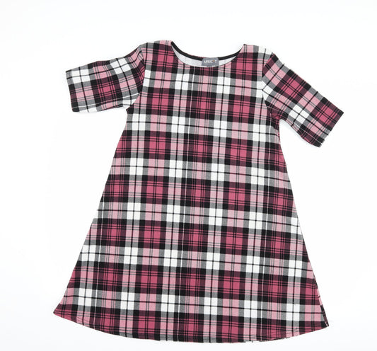 Apricot Womens Pink Check  A-Line  Size 10