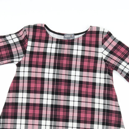 Apricot Womens Pink Check  A-Line  Size 10