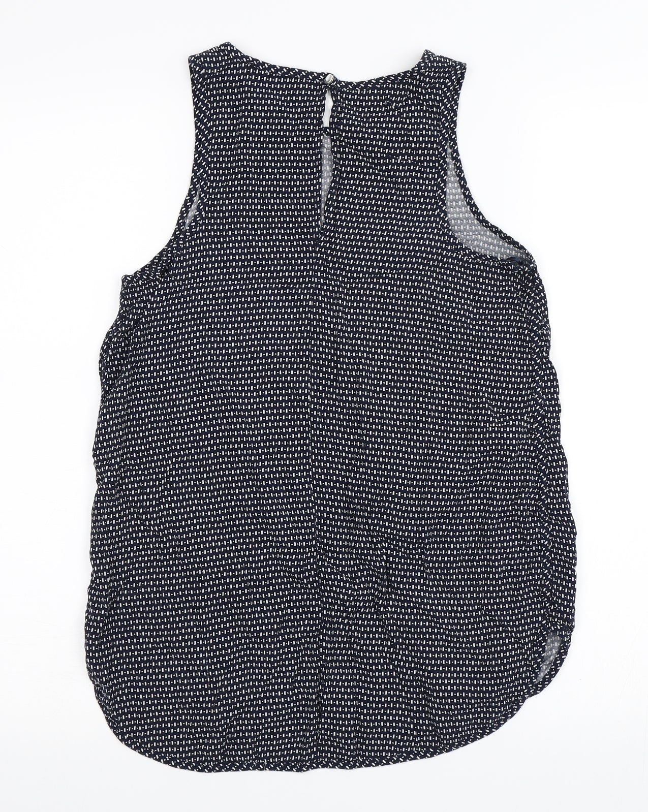 Papaya Womens Blue Polka Dot  Basic Tank Size 10