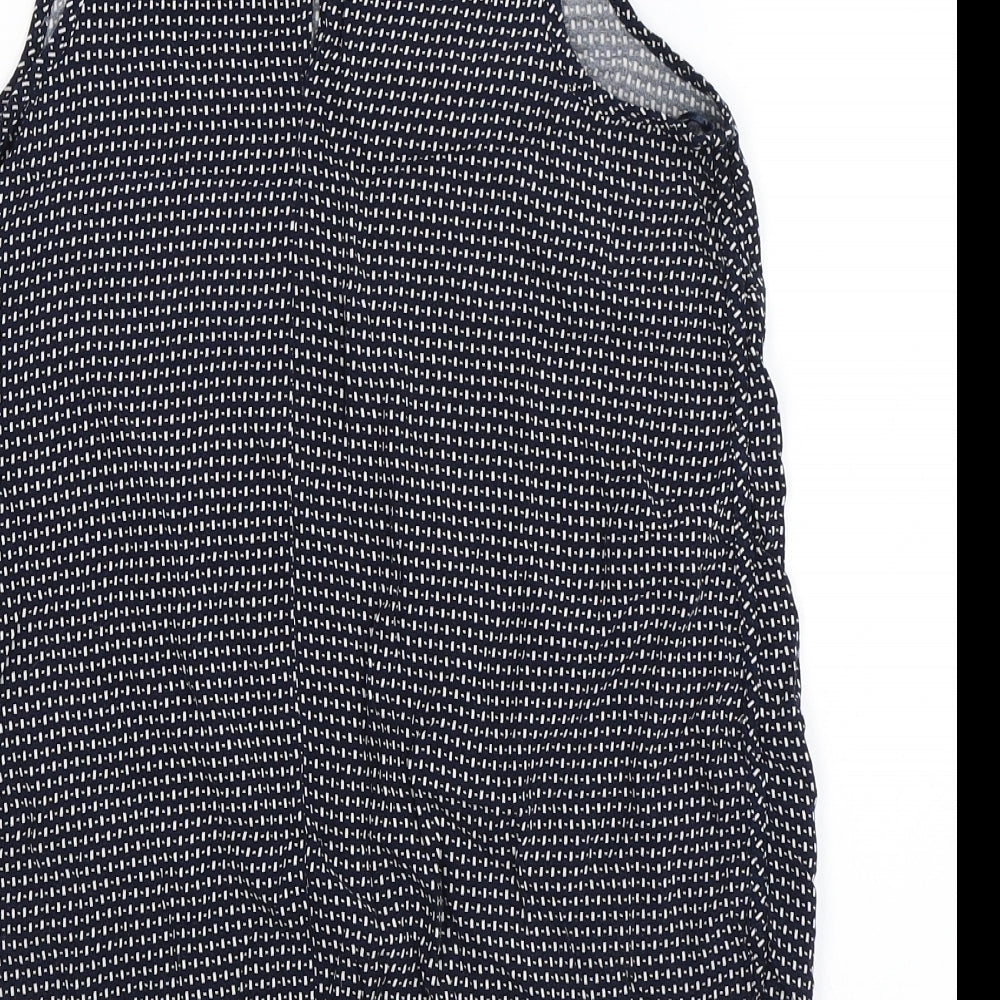 Papaya Womens Blue Polka Dot  Basic Tank Size 10