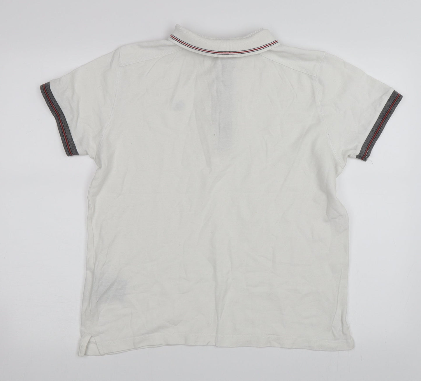 Duck and Cover Mens White    Polo Size M