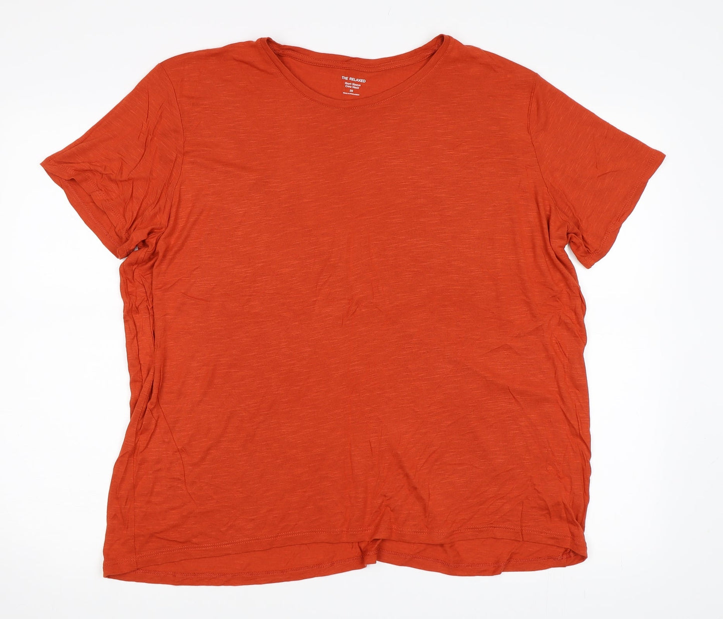 Womens UK Size 20 Marks and Spencer Orange Basic T-Shirt