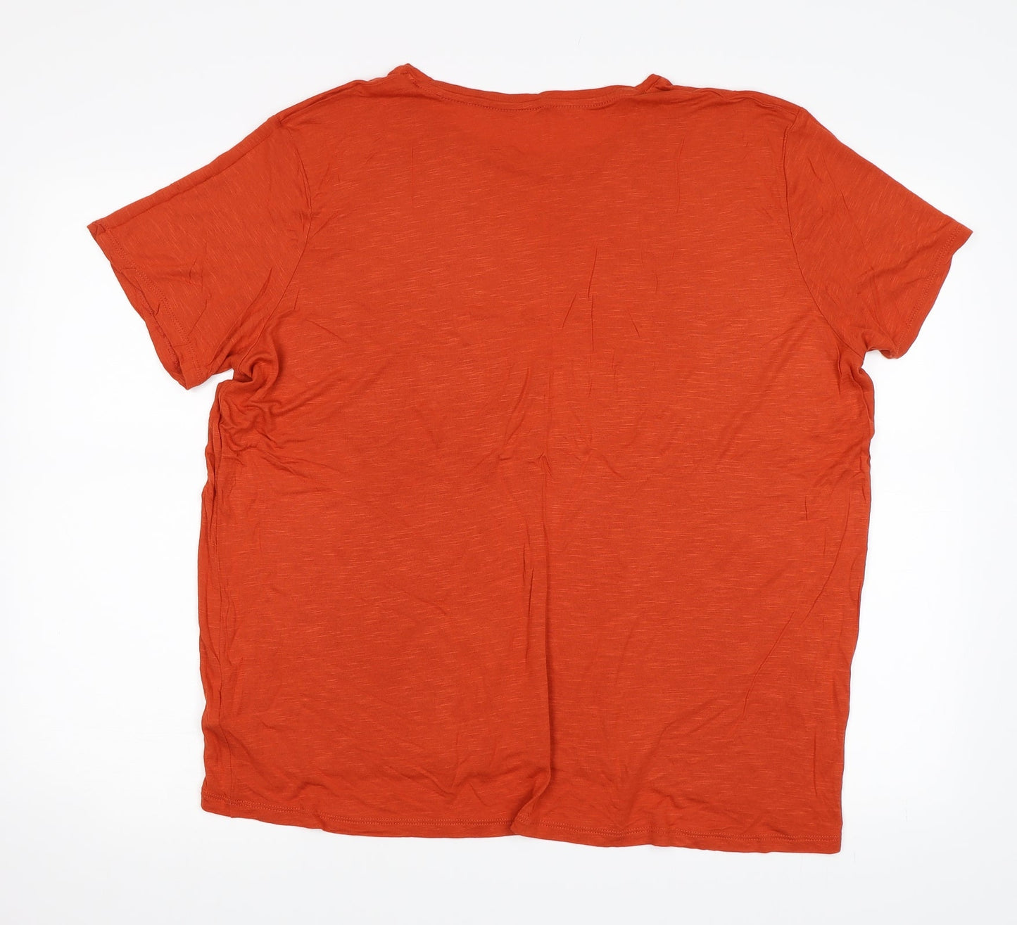 Womens UK Size 20 Marks and Spencer Orange Basic T-Shirt