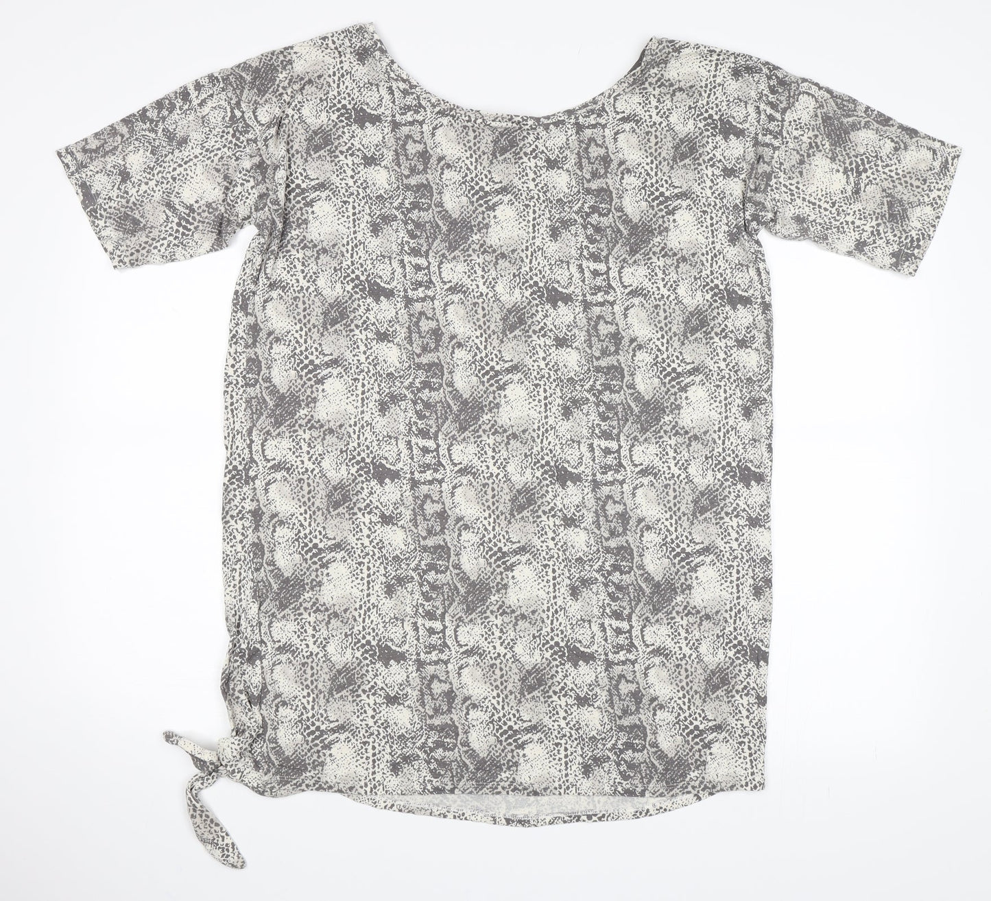 Womens UK Size 10 NEXT Grey Basic T-Shirt