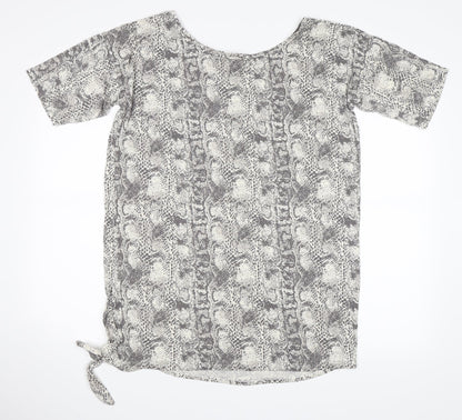 Womens UK Size 10 NEXT Grey Basic T-Shirt