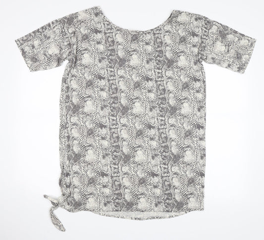 Womens UK Size 10 NEXT Grey Basic T-Shirt