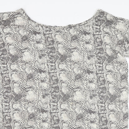 Womens UK Size 10 NEXT Grey Basic T-Shirt