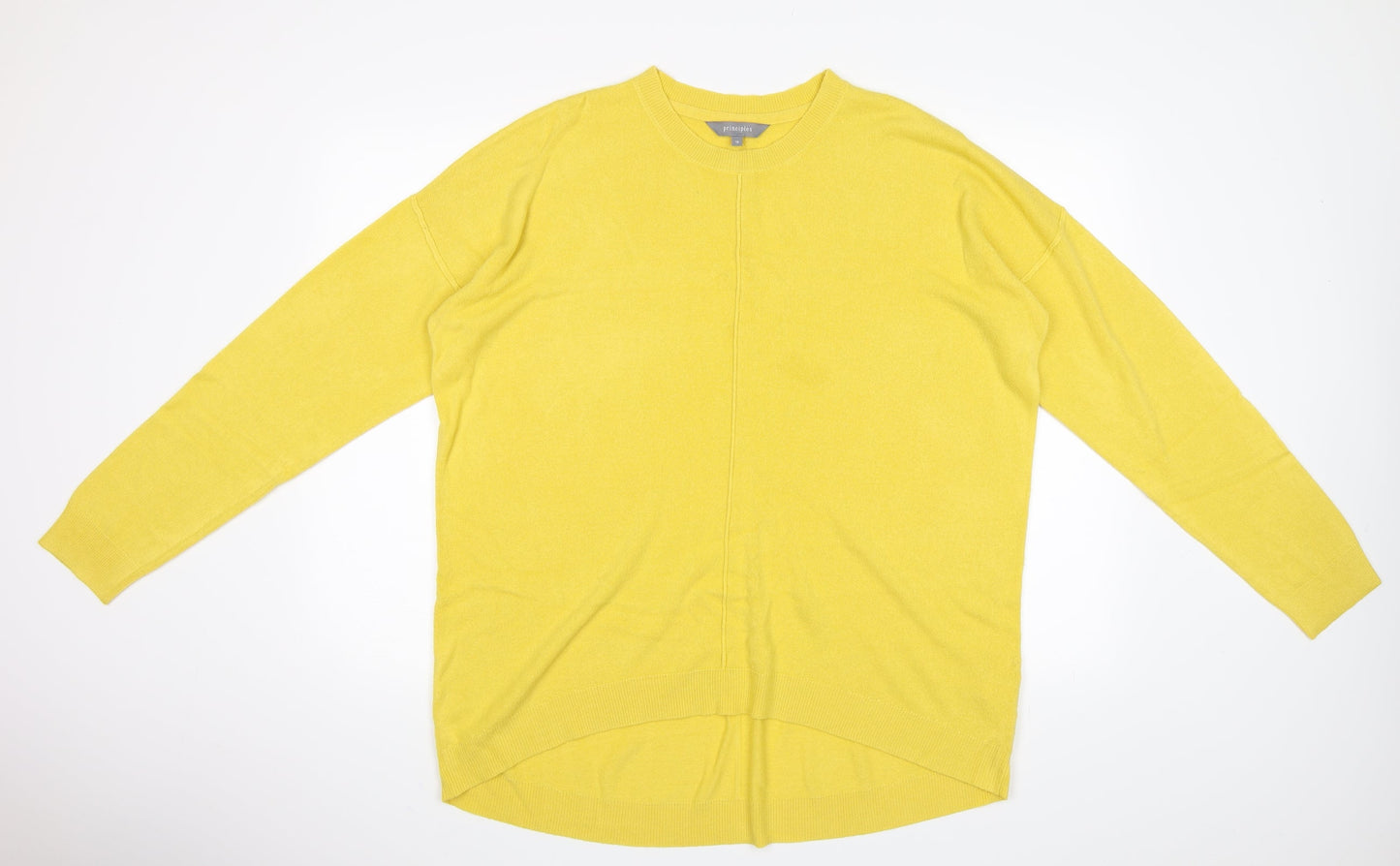 Principles Womens Yellow   Pullover Jumper Size 18