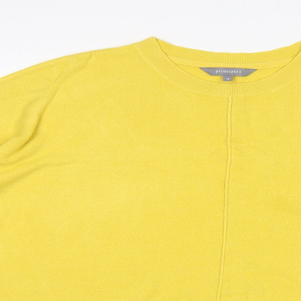 Principles Womens Yellow   Pullover Jumper Size 18