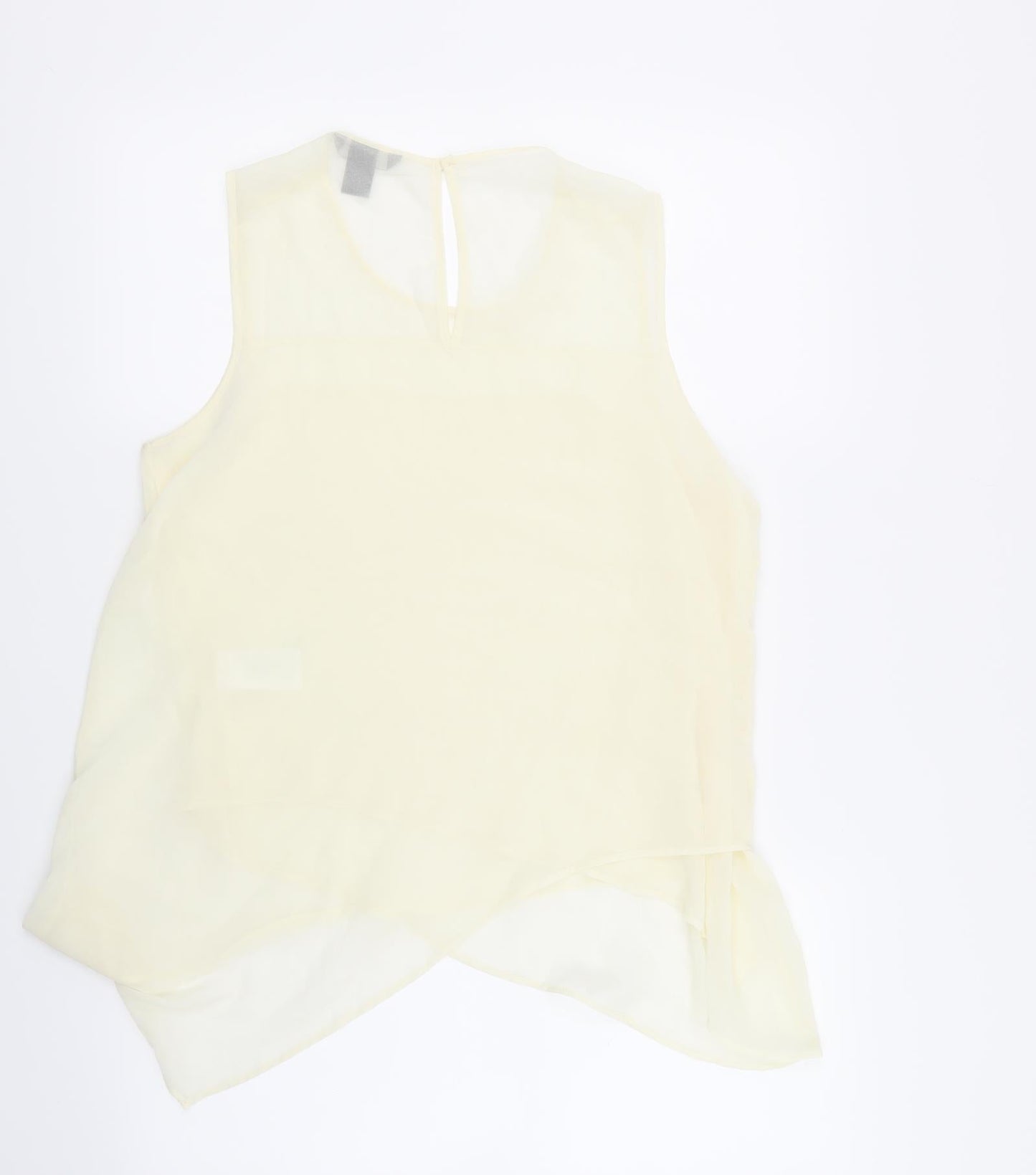 Womens UK Size 38 H&M Yellow Basic Blouse