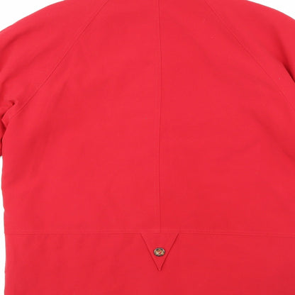 Womens UK Size 10 Hamells Red Anorak Coat