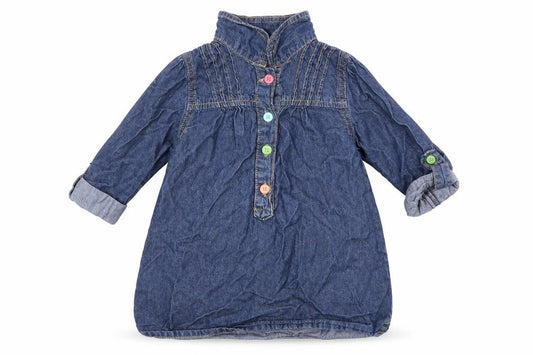 Mothercare  Blue   T-Shirt Dress  Size 9-12 Months