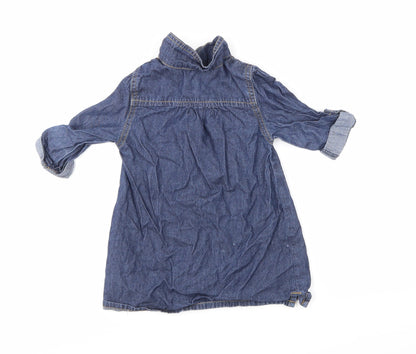 Mothercare  Blue   T-Shirt Dress  Size 9-12 Months