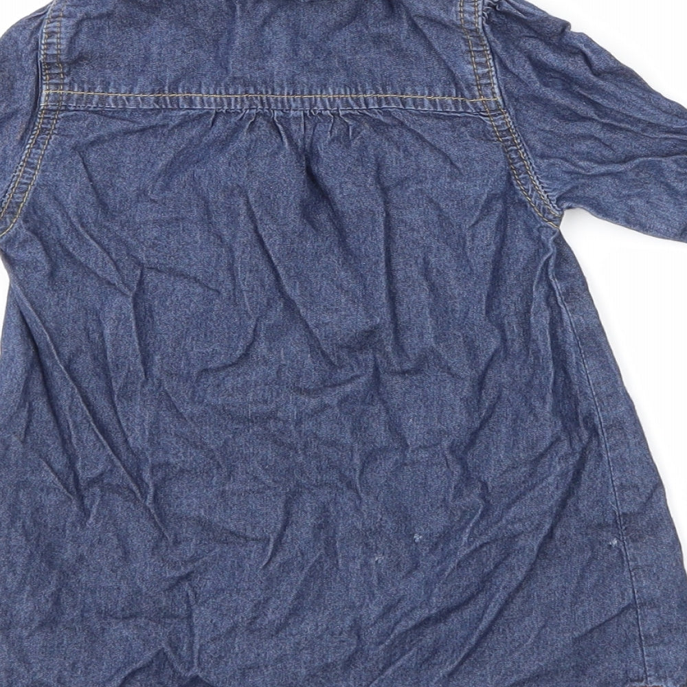 Mothercare  Blue   T-Shirt Dress  Size 9-12 Months