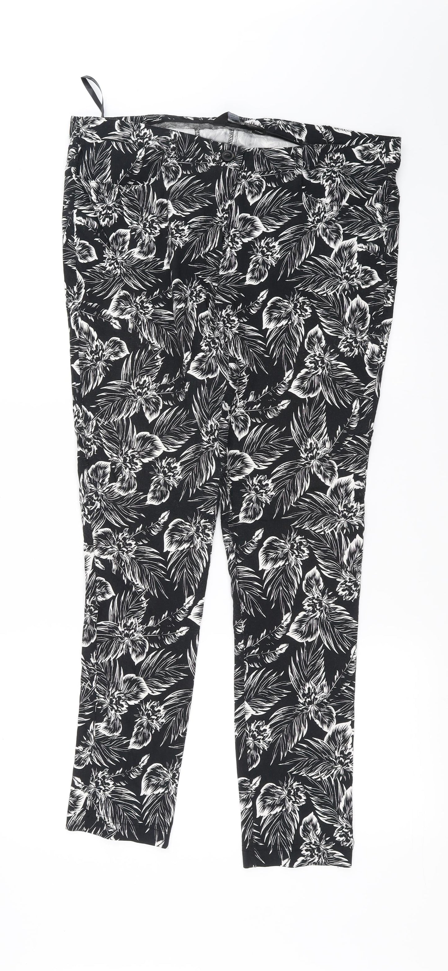 Womens UK Size 16 Dorothy Perkins Regular Fit  Black Trousers