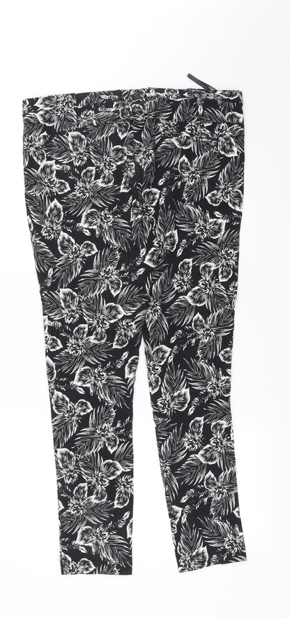 Womens UK Size 16 Dorothy Perkins Regular Fit  Black Trousers