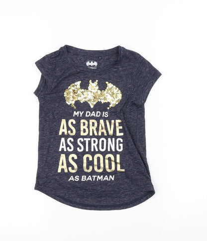 NEXT Boys Blue   Basic T-Shirt Size 5 Years  - BATMAN