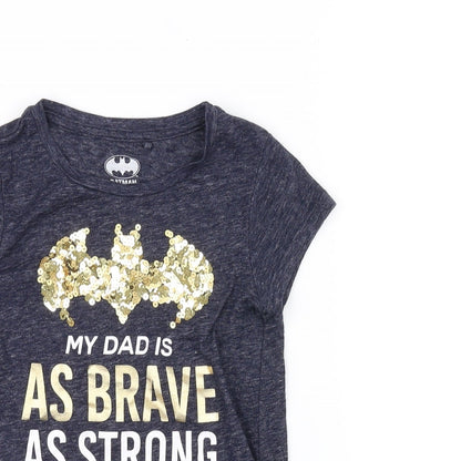 NEXT Boys Blue   Basic T-Shirt Size 5 Years  - BATMAN