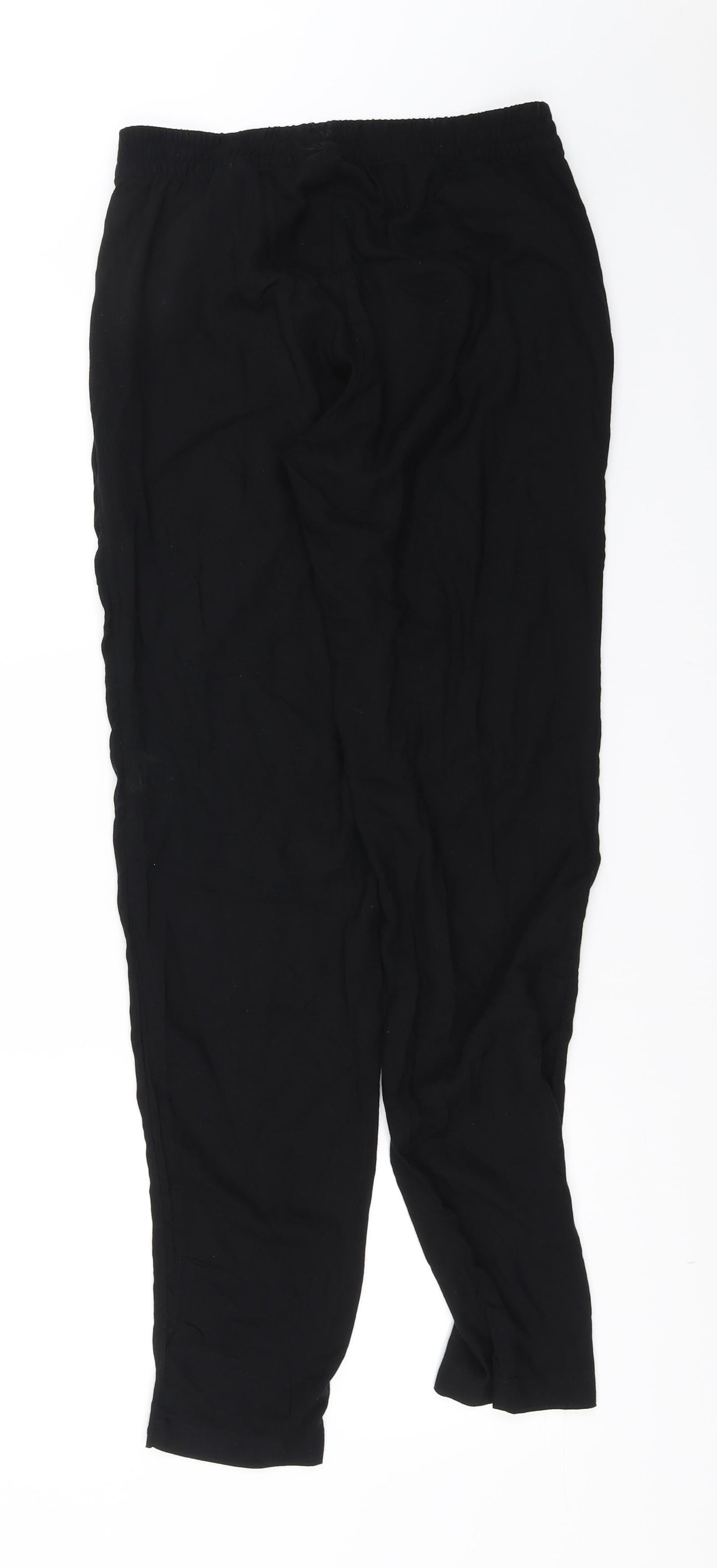 Womens UK Size 6 H&M Regular Fit Sweatpants Black Trousers