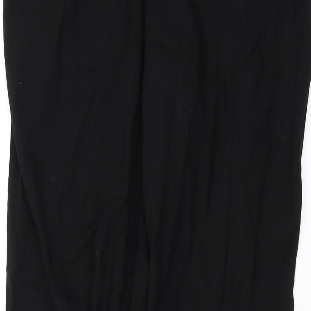 Womens UK Size 6 H&M Regular Fit Sweatpants Black Trousers
