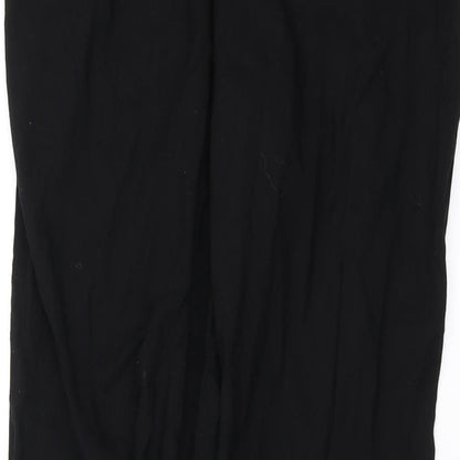 Womens UK Size 6 H&M Regular Fit Sweatpants Black Trousers