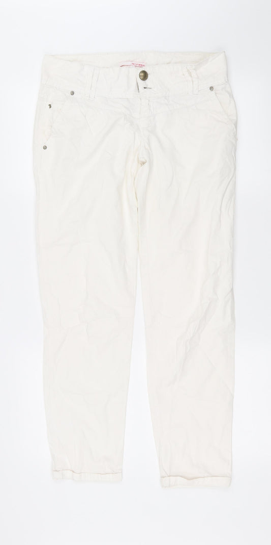 TALLY WEiJL Womens White   Straight Jeans Size 10 L30 in