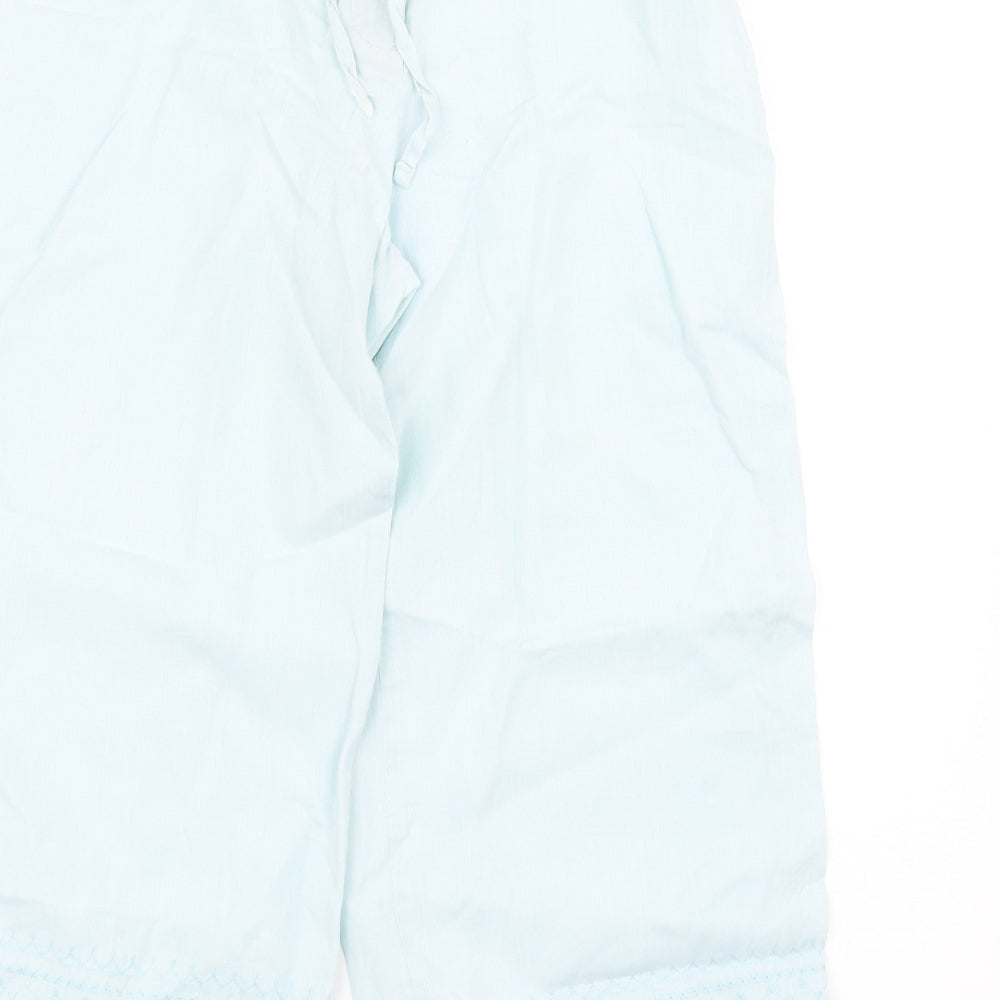 Womens UK Size 10 Marks and Spencer Regular Fit  Blue Trousers