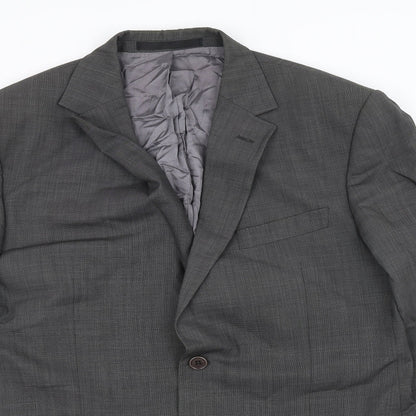 Mens UK Size 42 Marks and Spencer Regular Grey Suit Jacket