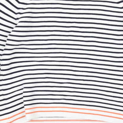 NEXT Womens White Striped  Pullover Jumper Size 12