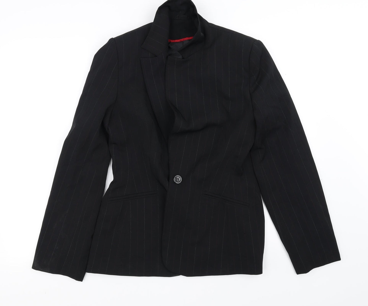 New Look Womens Black   Overcoat Coat Size 12