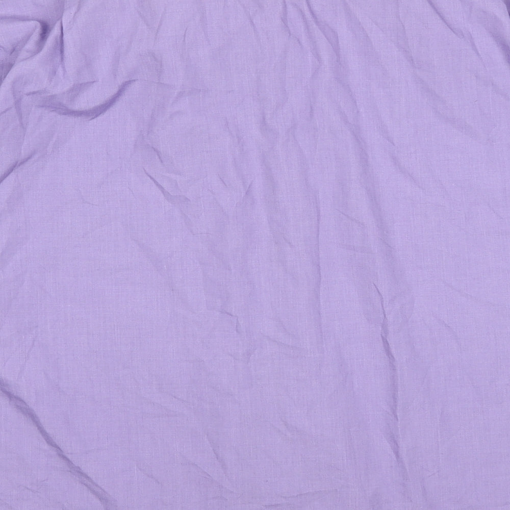 Mens UK Size 44 ESSENTAIL COLLECTION Purple  Button-Up Long Sleeve Casual Shirt