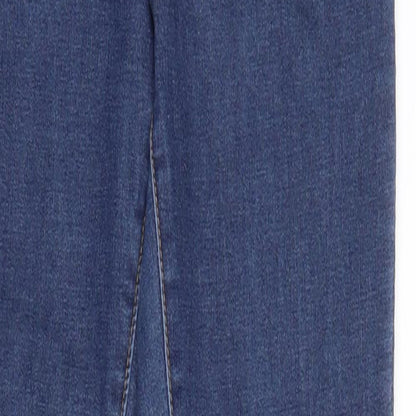 Denim & Co. Womens Blue   Straight Jeans Size 8 L29 in