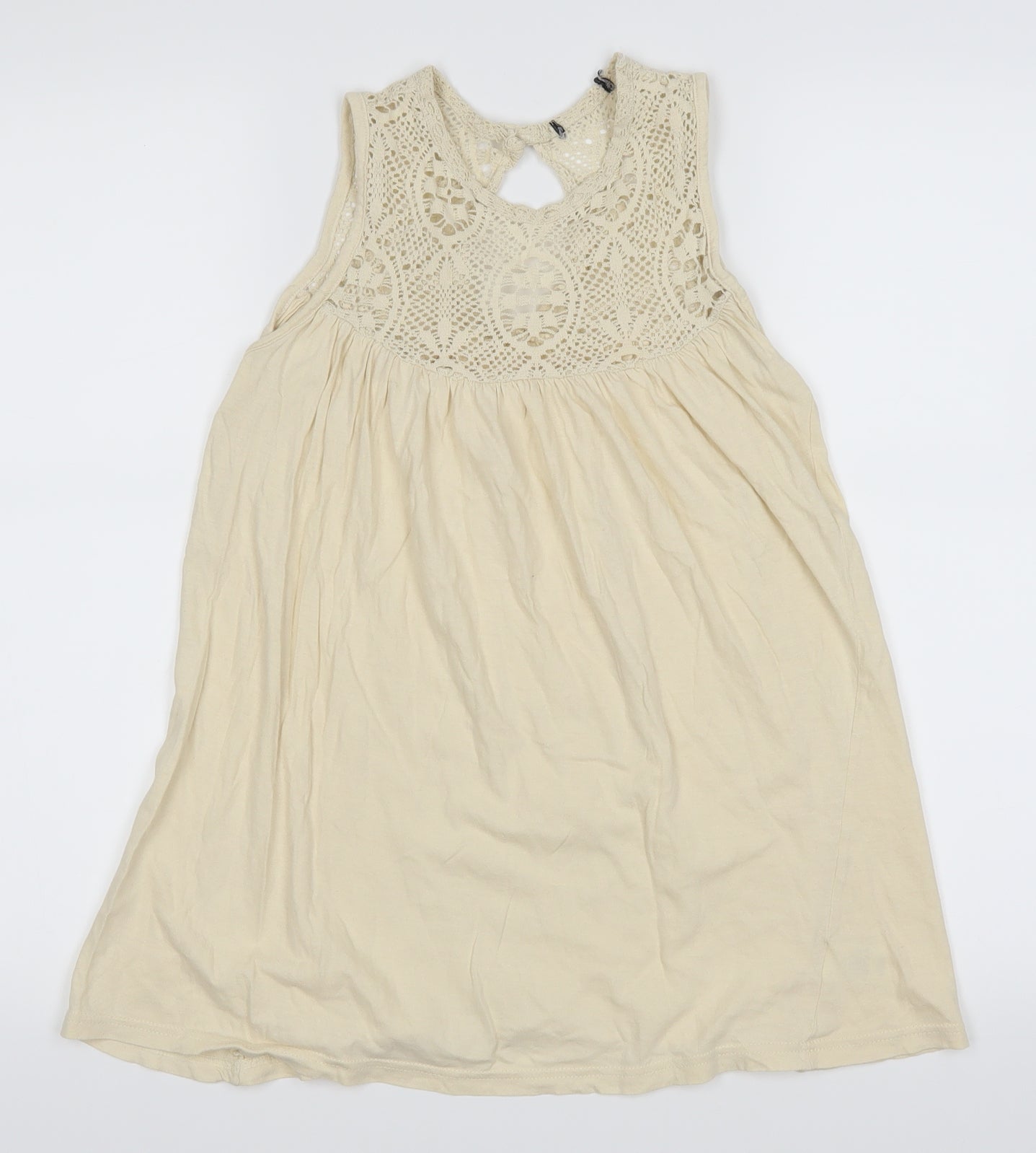 Womens UK Size 8 Atmosphere Beige Basic Blouse