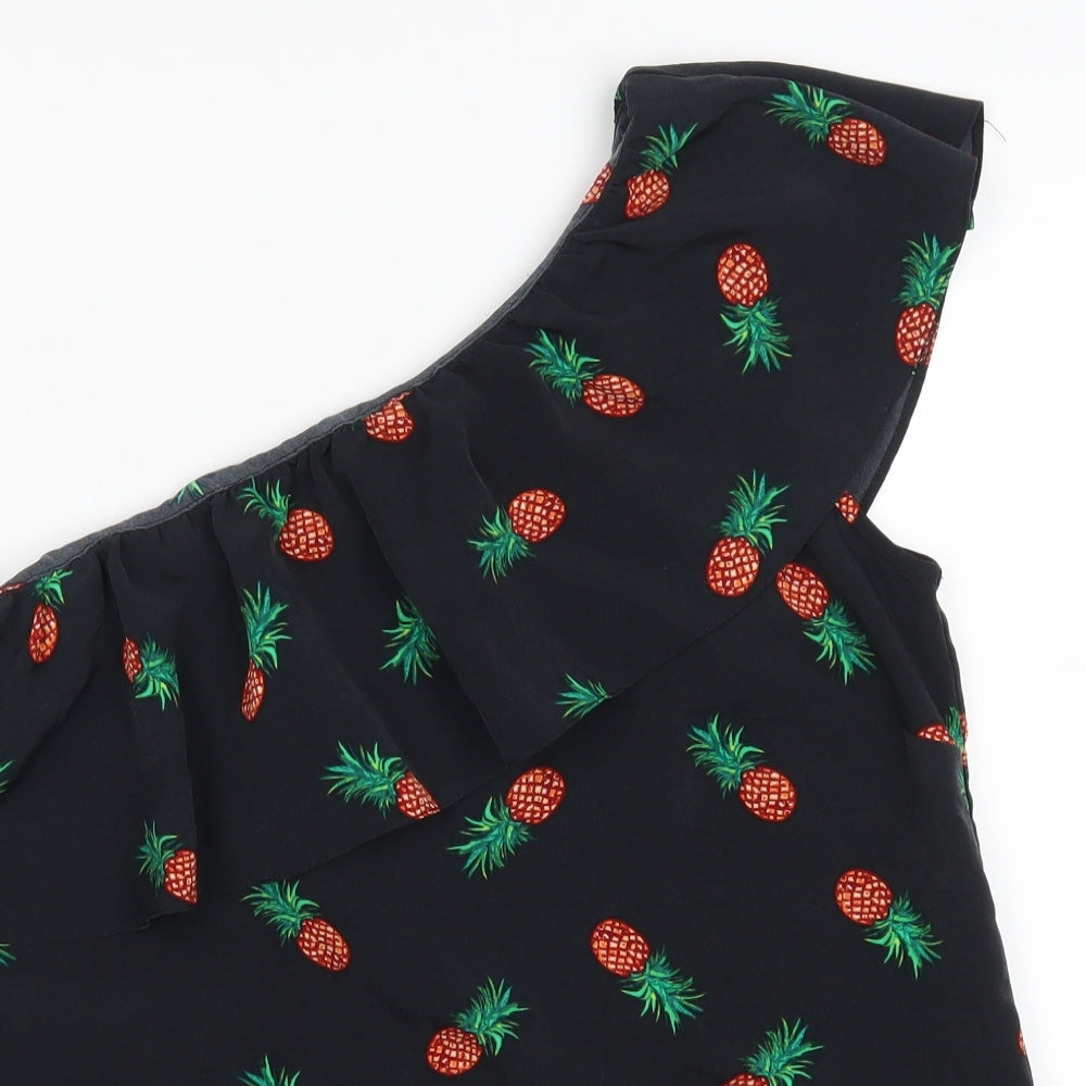 Womens UK Size 14 George Black Basic Blouse