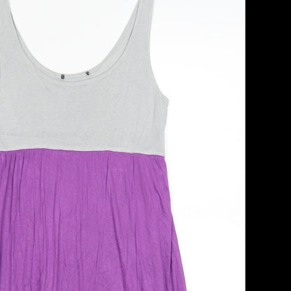 Womens UK Size S Preworn Purple Basic Tank