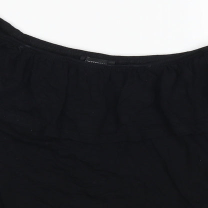 Womens UK Size 8 Atmosphere Black Basic Blouse