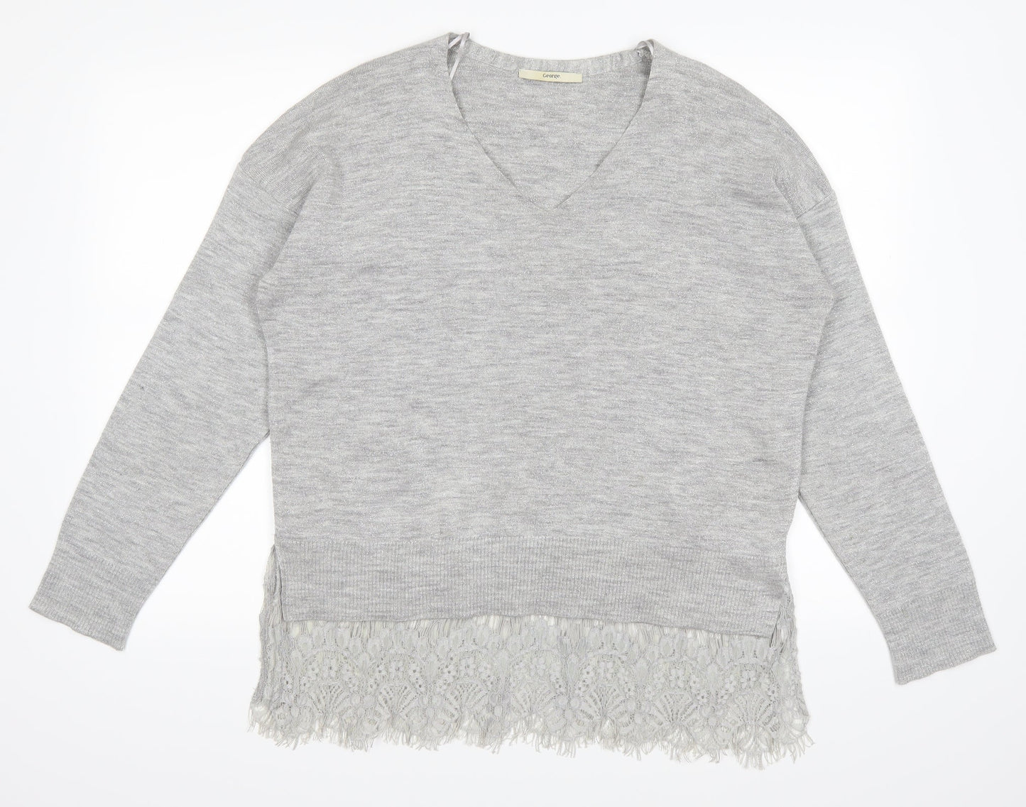 George Womens Grey   Pullover Jumper Size 16