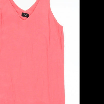 F&F` Womens Pink   Basic Tank Size 10