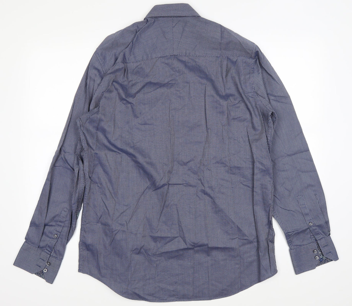 Mens UK Size 42 NEXT Blue  Button-Up Long Sleeve Casual Shirt