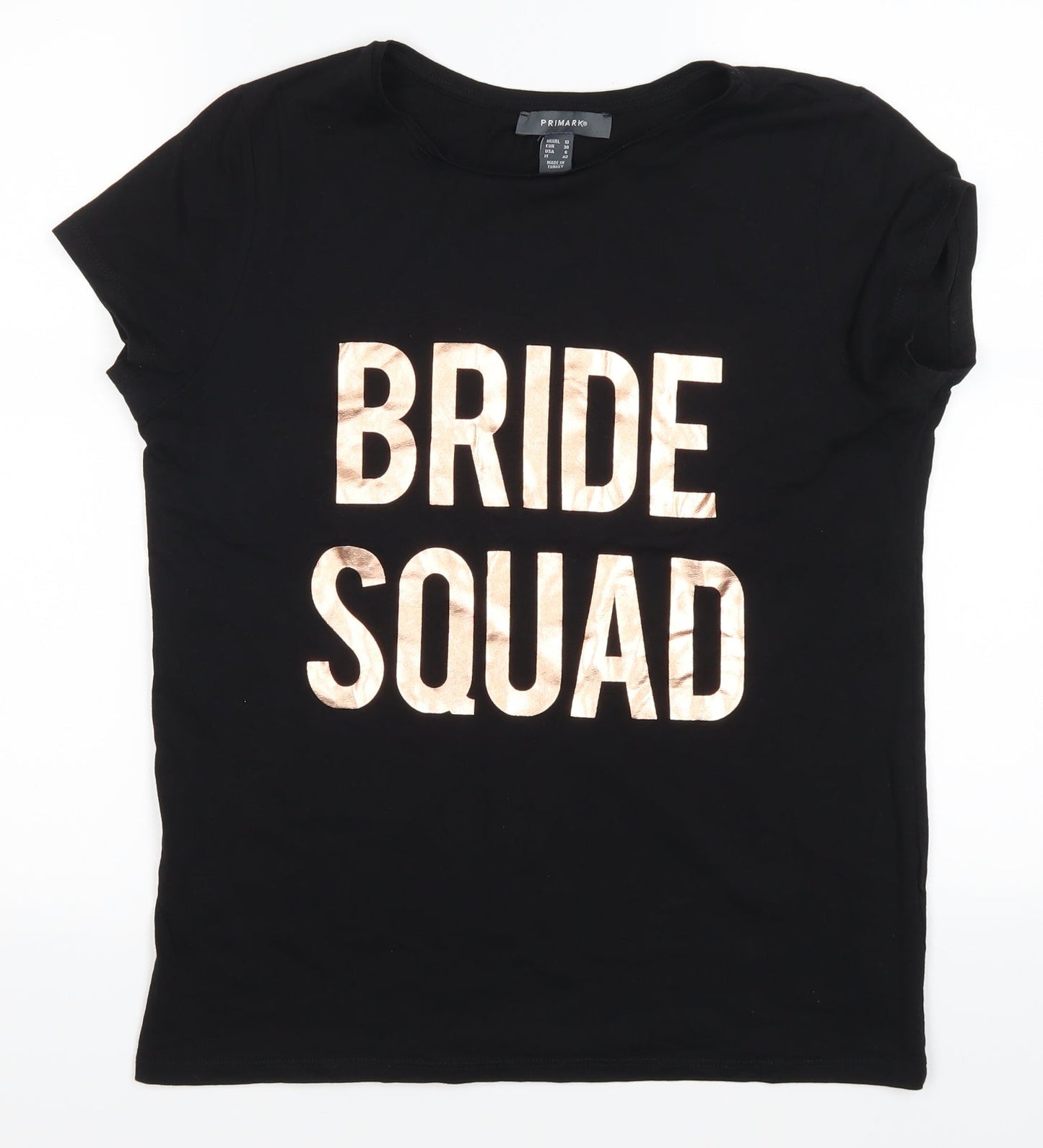 Primark Womens Black   Basic T-Shirt Size 10