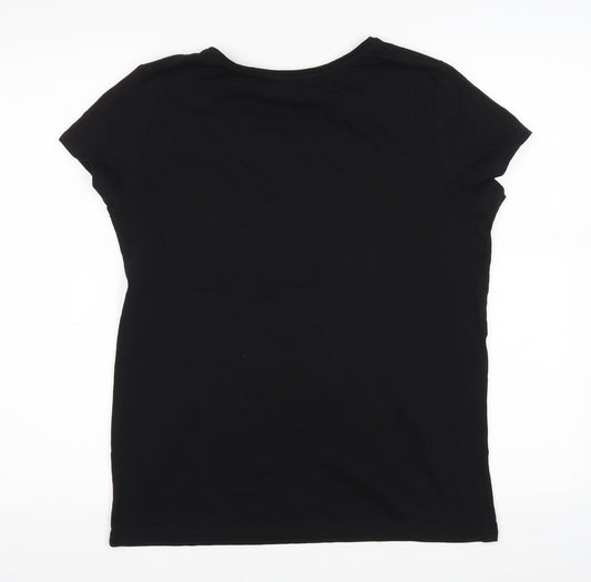 Primark Womens Black   Basic T-Shirt Size 10