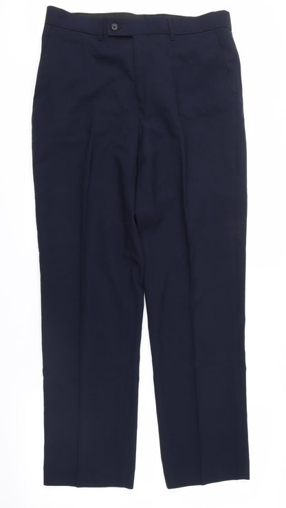Henley & Knight Mens Blue   Trousers  Size 34 in