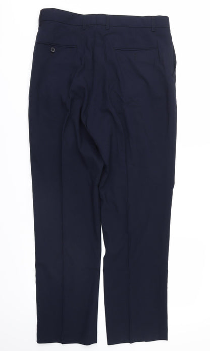 Henley & Knight Mens Blue   Trousers  Size 34 in