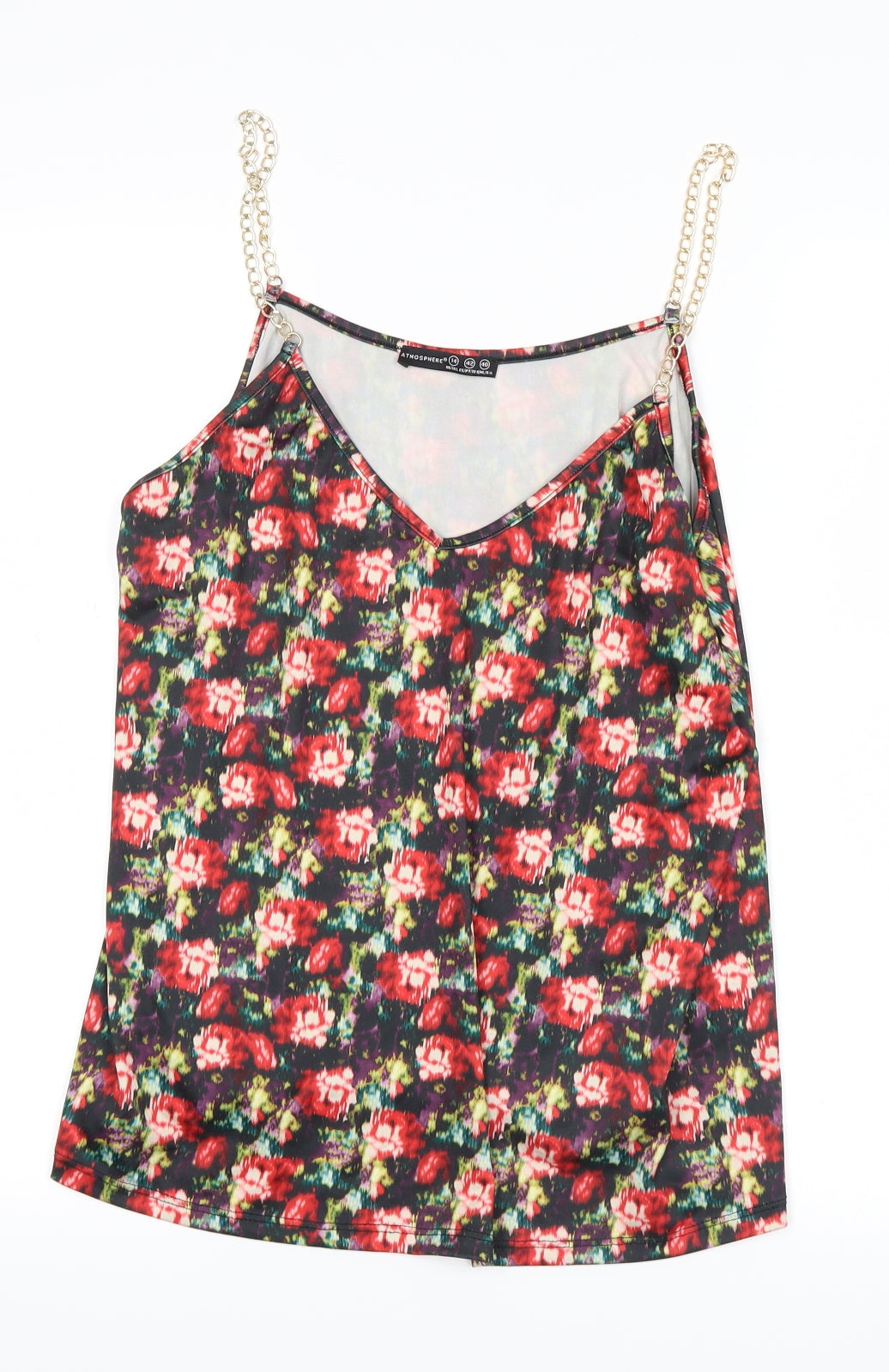 Womens UK Size 14 Atmosphere Red Basic Tank